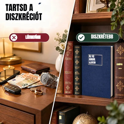 🔐📚 Könyv alakú rejtett széf