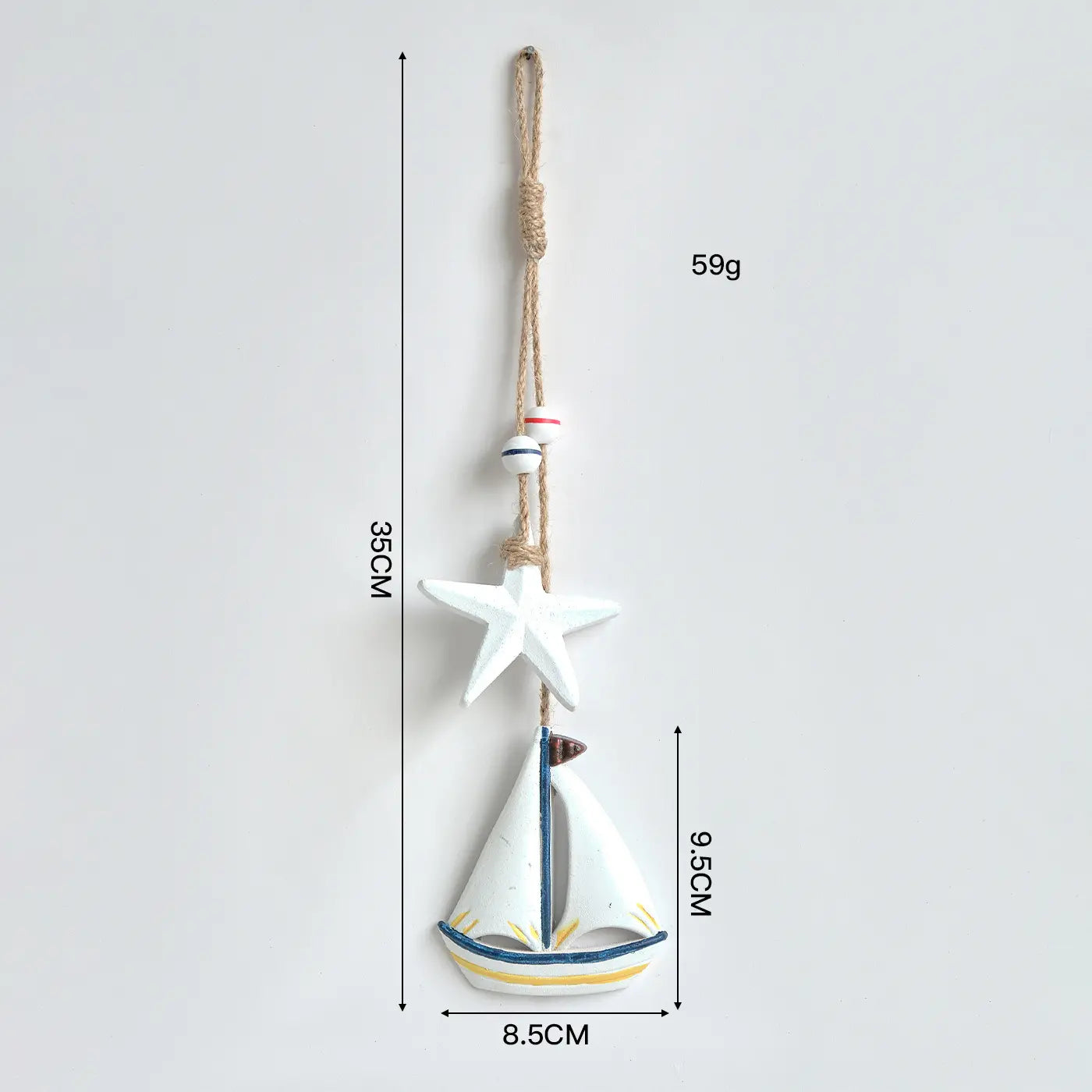 🔥【Compra 1 y llévate 1 gratis】🐠Adorno rústico de madera con motivos marinos para colgar