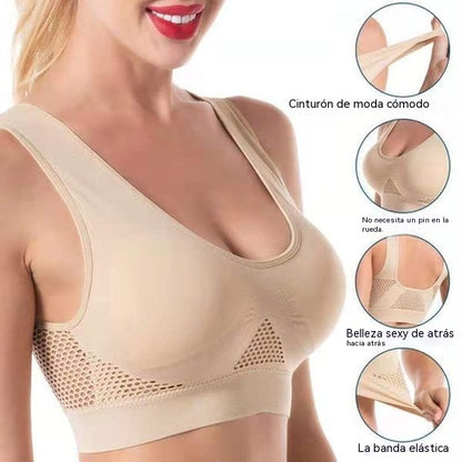 🔥【30% OFF】🎉🌈【Paquete de 4】【40-120 kg】Sujetador nuevo, suave y cómodo, talla grande, transpirable y fresco ✨❤️✅Pago contra entrega