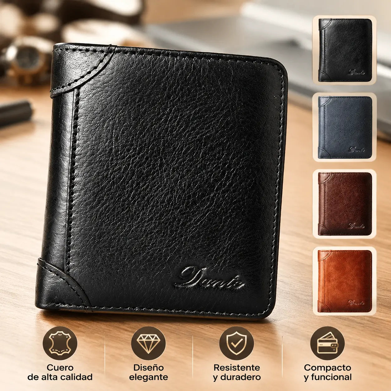 30%OFF👝✨ Nueva cartera antirrobo de cuero genuino para hombre