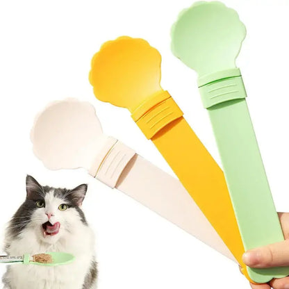 🥳Oferta por tiempo limitado🥳💞【5 por 25 €】😺¡Cuchara para alimentar gatos! Sin BPA, fácil de apretar con una mano, diseño de boca ancha. Alimentación higiénica: ¡abastécete ahora! ✅