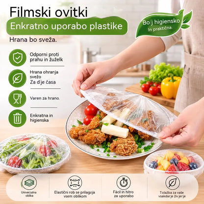 🔥🔥【1 paket s 300 listi】🛡️ Folija za živila z antibakterijskim delovanjem – Ščiti vašo hrano, idealna za kuhinjo in hladilnik 🧴