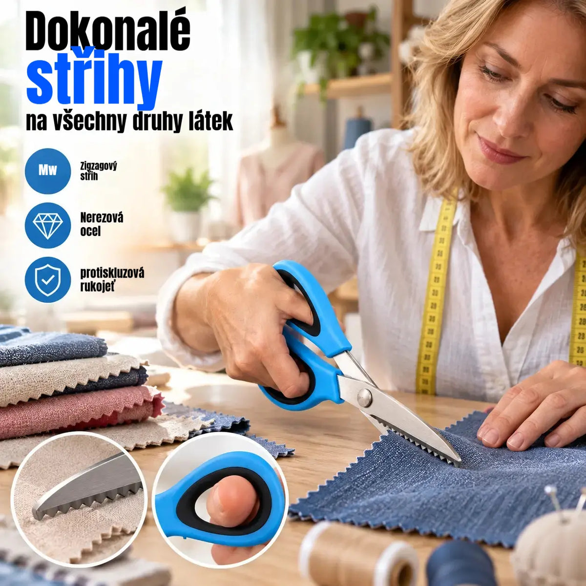 🔥Kupte 1, dostanete 1 zdarma✂️ Profesionální nůžky na stříhání – ostré nůžky na stříhání