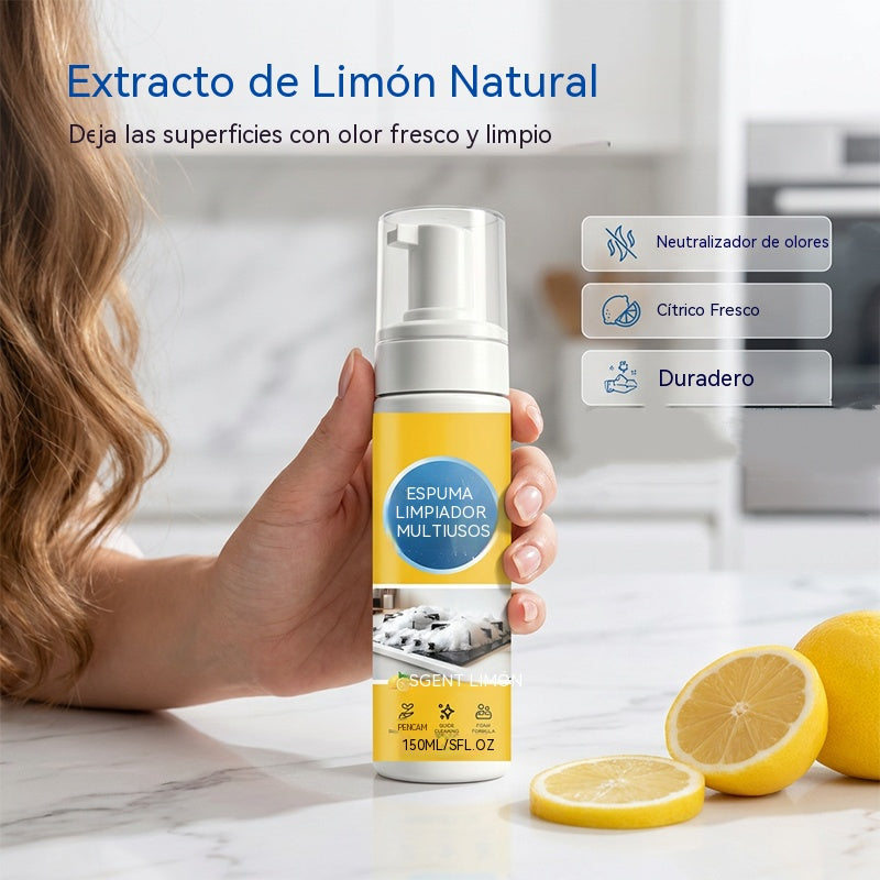 🔥 ¡Oferta imbatible: 50% de descuento! 🔥Compra 1 y llévate 1 gratis🔥🔥 Potente limpiador de espuma multifuncional, ideal para cocinas, coches, etc.