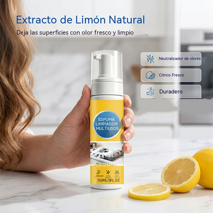 🔥 ¡Oferta imbatible: 50% de descuento! 🔥Compra 1 y llévate 1 gratis🔥🔥 Potente limpiador de espuma multifuncional, ideal para cocinas, coches, etc.