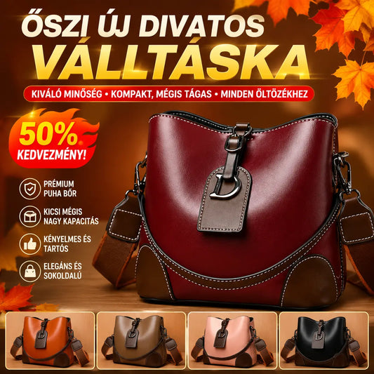 🔥👜Új női válltáska｜Kiváló minőségű bőr textúra, kompakt, mégis tágas, sokoldalú mindennapi viseletre