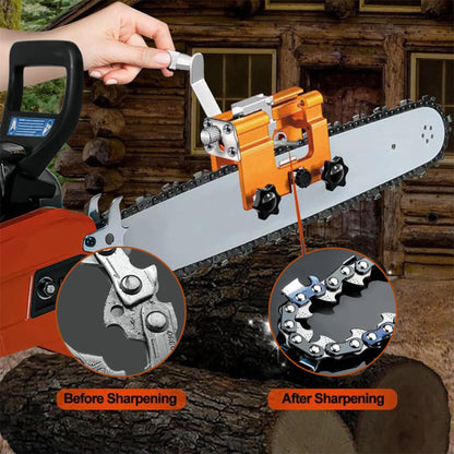 🧰Precio más bajo por tiempo limitado！ Amoladora de cadena de motosierra, amoladora de rotación manual de cadena de motosierra