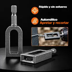 🧰🛠【3 piezas por 26 euros】 Herramienta para torcer alambre de acero para taladro: accesorio para torcer alambre de ajuste rápido y corte automático.