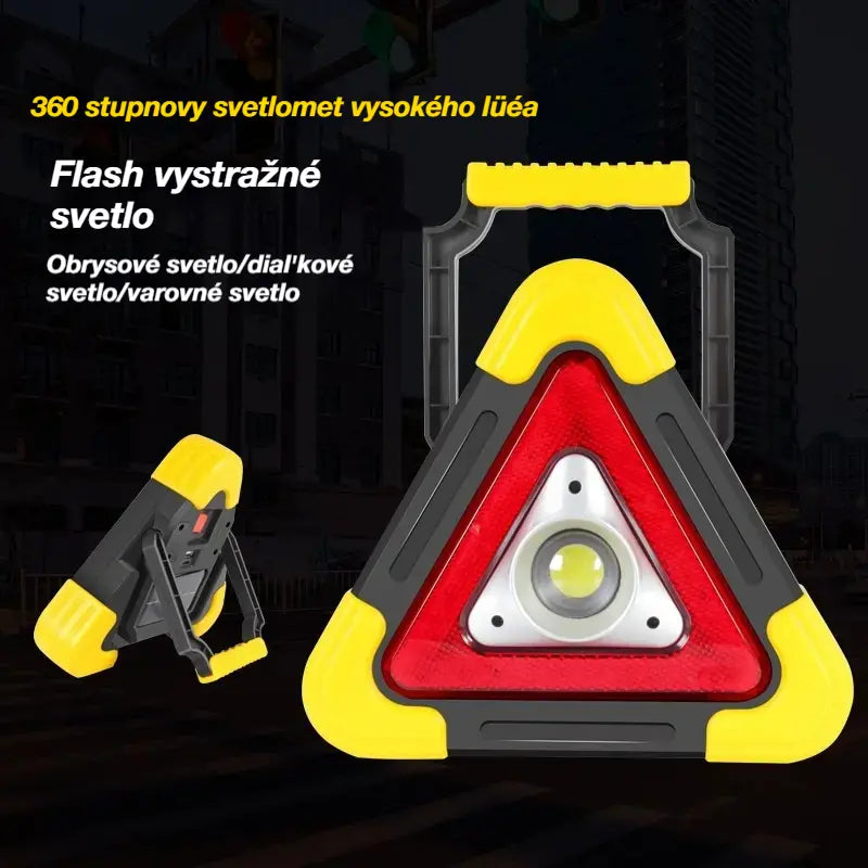 🚗Három az egyben napelemes háromszög alakú vészjelző lámpa
