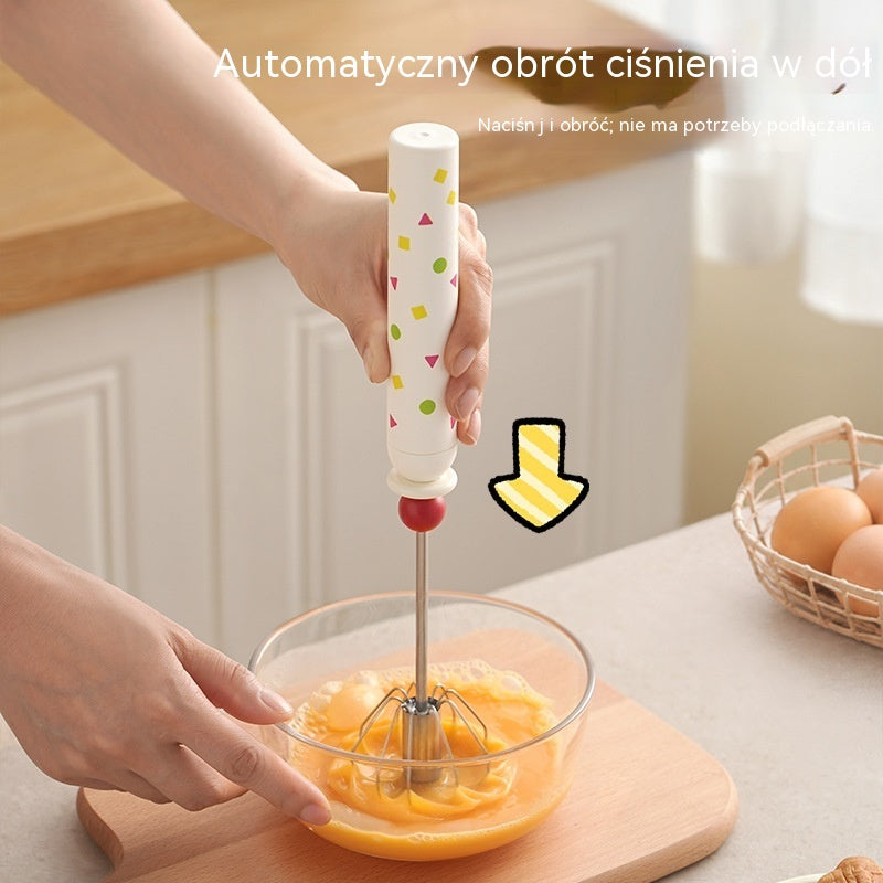 89 zł [zestaw 2-częściowy] 🥚 Półautomatyczna, wyjmowana trzepaczka ze stali nierdzewnej 304 ✨