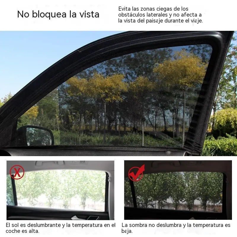 🔥 OFERTA ESPECIAL 🔥 Mosquitera para ventanilla de coche (paquete de 4), cortina parasol, malla protectora contra mosquitos y para mayor privacidad.
