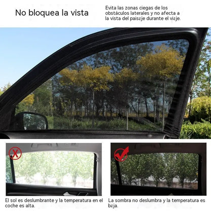 🔥 OFERTA ESPECIAL 🔥 Mosquitera para ventanilla de coche (paquete de 4), cortina parasol, malla protectora contra mosquitos y para mayor privacidad.