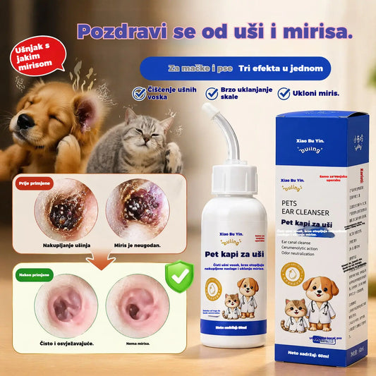 🐶2 artikla 23🐱 Sredstvo za čišćenje ušiju za ublažavanje svrbeža ušiju kod pasa i mačaka.