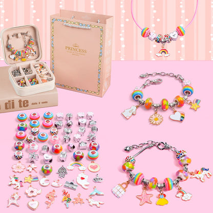 🎀✨ Kit DIY de Pulseras para Niñas – Creatividad, diversión y colores increíbles en un solo regalo 🎁🌈