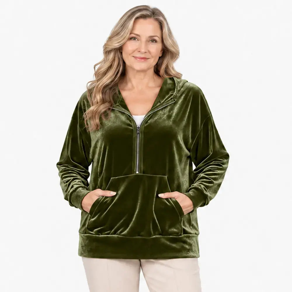 ✨【S–2XL / 6 szín】Női őszi és téli kapucnis pulóver - Koreai stílusú polár pulóver