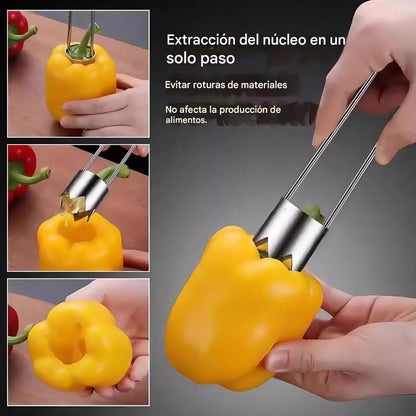 🔥【Compra 1 y llévate otro gratis】🍎🍋 Descorazonador multifuncional para frutas y verduras