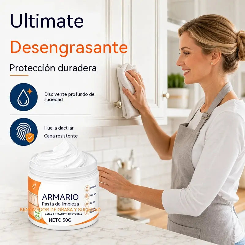 🔥【Compra 1 y llévate 1 gratis】🧽Pasta limpiadora para armarios de madera con esponja para la restauración de muebles