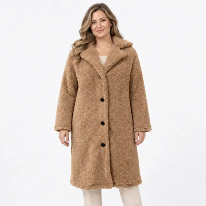 🧥【S-5XL】A legkelendőbb női plüsskabát ősszel és télen - hosszú ujjú gallérral
