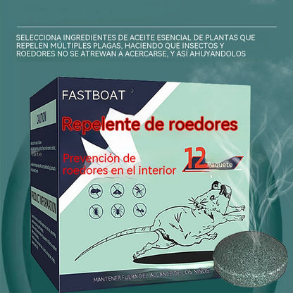 🌿✨ Bolas repelentes naturales para ratas – Repelente de ratas con aceite de menta y limón (12 bolas)