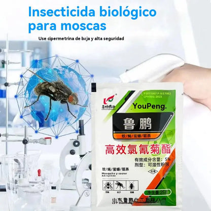 🔥【Paquete de 10 bolsas】🚫🦟 Polvo insecticida de clorpirifos de alta eficacia 🌿 Para uso general en granjas, hogares y exteriores