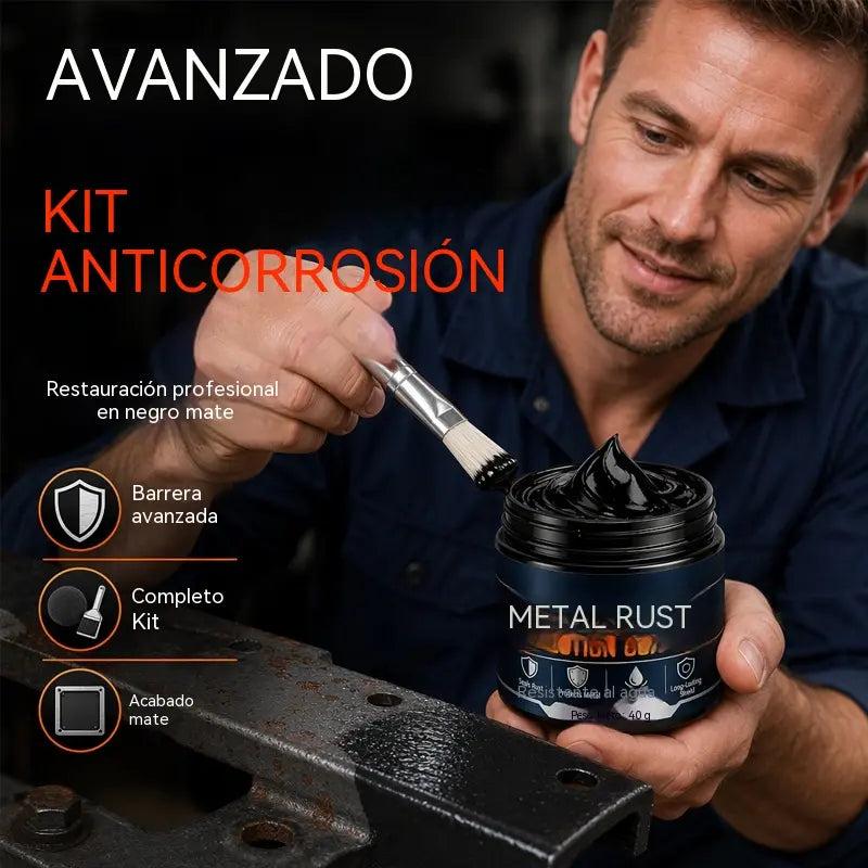 🔥【Compra 1 y llévate 1 gratis】🧹Pasta reparadora negra para la protección contra el óxido del metal