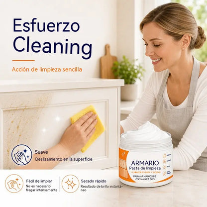 🔥【Compra 1 y llévate 1 gratis】🧽Pasta limpiadora para armarios de madera con esponja para la restauración de muebles