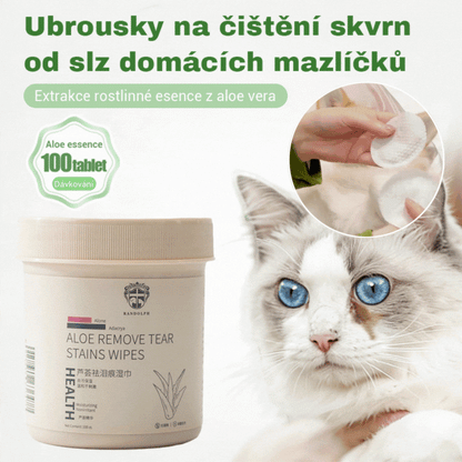 🐕🐈Tisztító törlőkendők háziállatok szemfoltjaihoz 🔥Eltávolítja a könnyfoltokat🔥