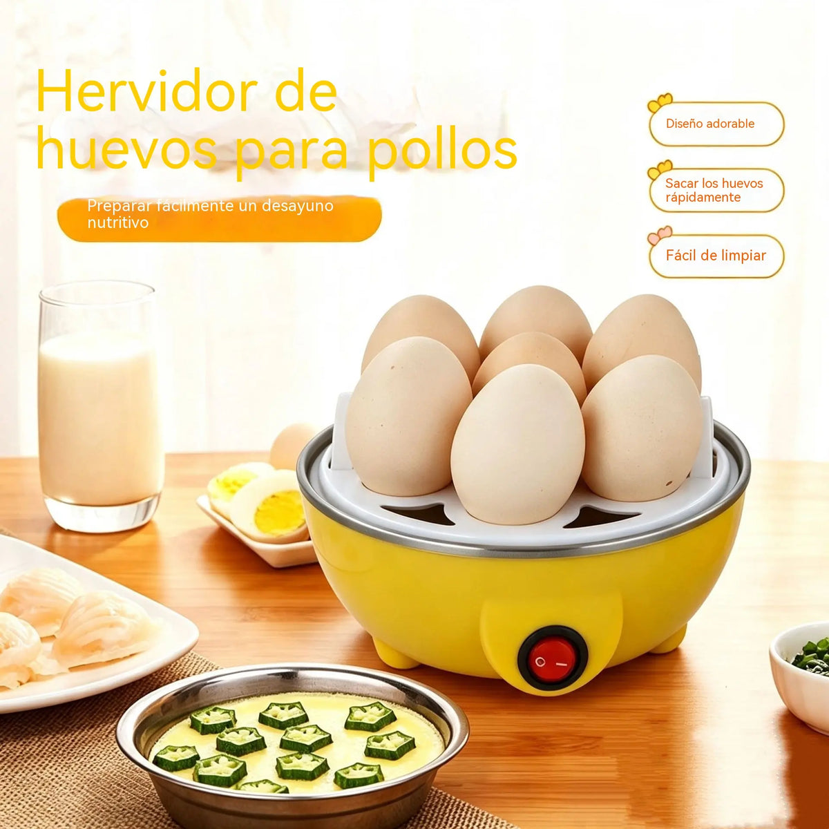 📢📢 ¡50% DE DESCUENTO! ⏰ Hervidor de huevos multifunción de cocción rápida