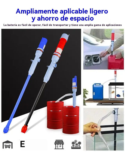 🔥💧Bomba de líquido eléctrica multifuncional: Funcionamiento con un solo botón, compatible con gasolina, diésel y agua.