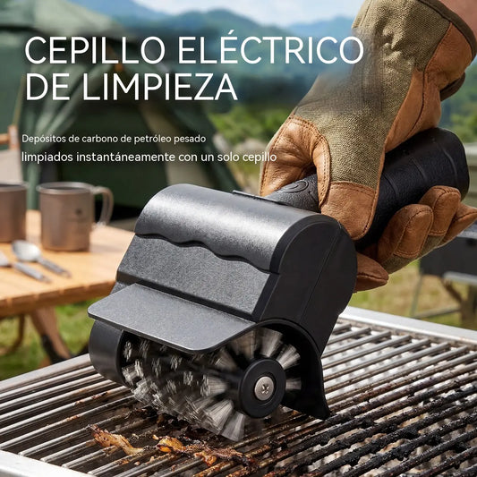 🔋🧹 Akkumulátoros Elektromos Grill Tisztító Kefe – Lítium Akkumulátorral, Multifunkcionális és Könnyen Használatos 🔥🍖