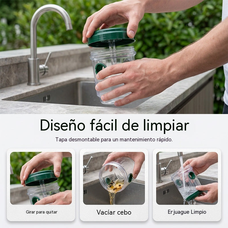 【2 piezas 26 €】🐝☀️ Trampa solar para avispas para patios y jardines 🔋🌿 – Altamente eficiente, recargable, resistente a la intemperie, cubre hasta 500 metros cuadrados.
