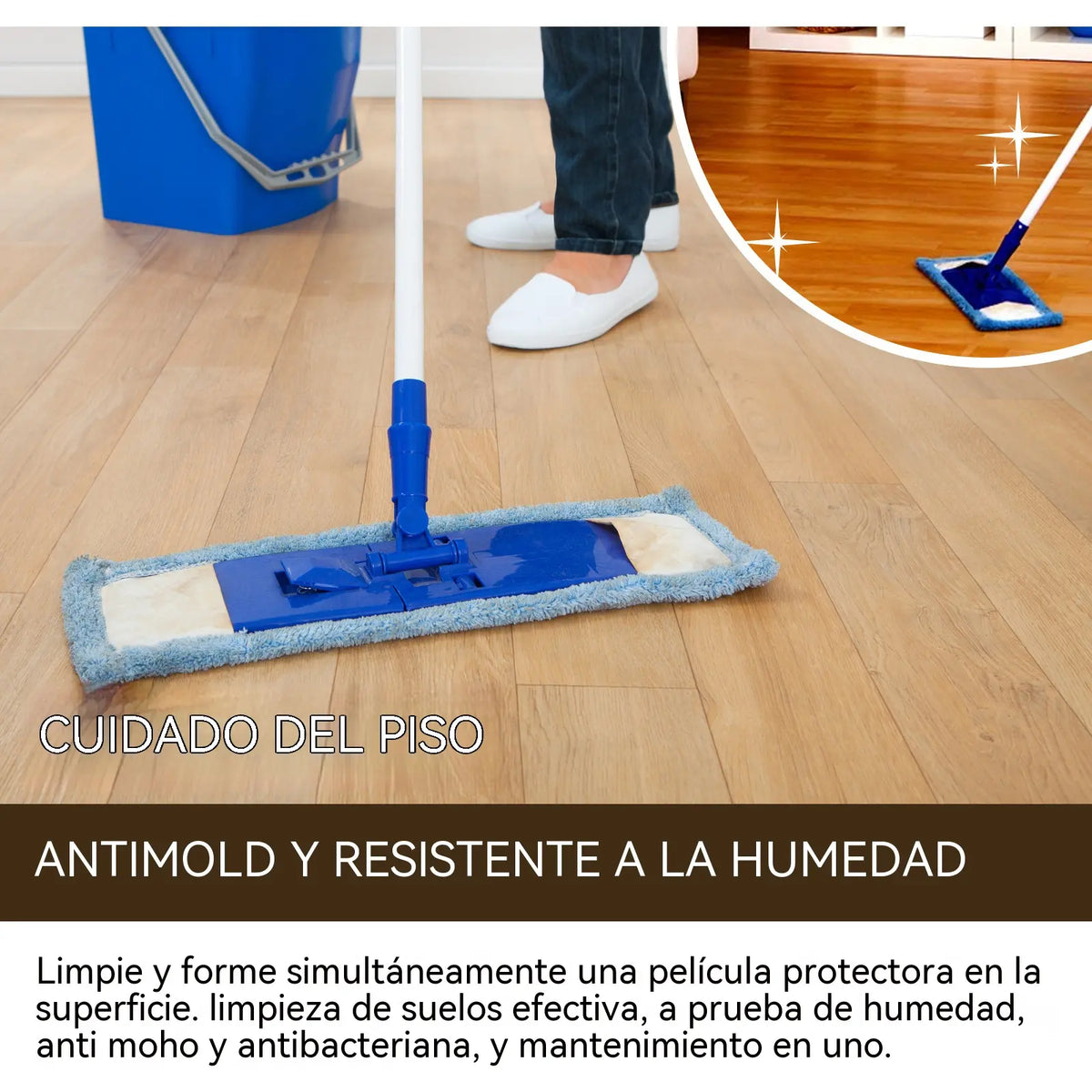 🔥【30% OFF】🔥【120 ml + esponja + paño】Spray de cera de abeja natural micromolecular para el cuidado de muebles, mantenimiento y pulido de suelos.