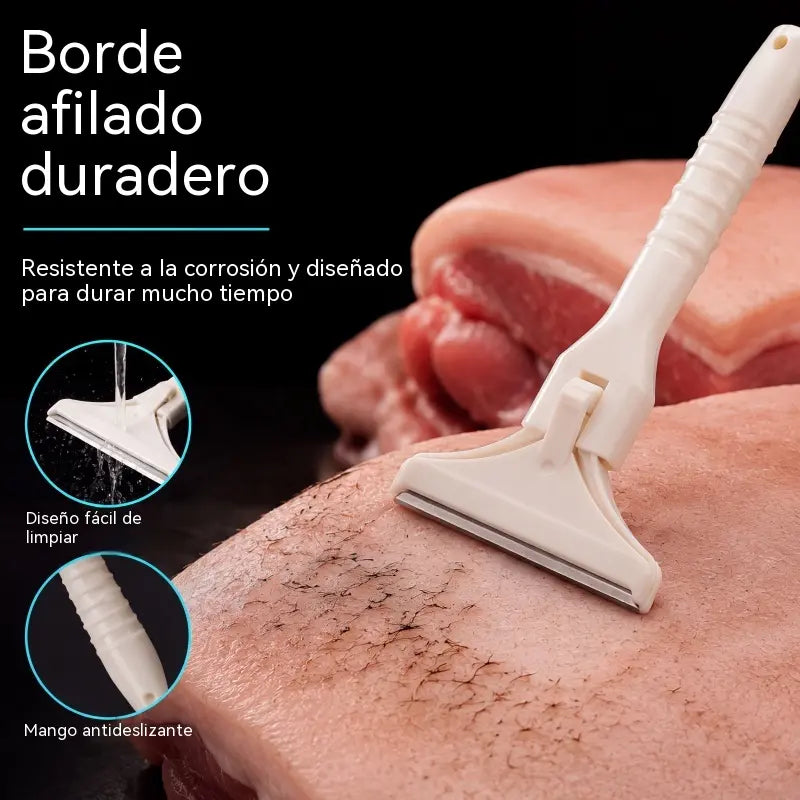 🔥【Compra 1 y llévate 1 gratis】🥩 Raspador de carne de acero inoxidable para grasa y tejido conectivo – Herramienta de cocina profesional para limpiar la carne de forma rápida y eficiente 👨‍🍳🔪