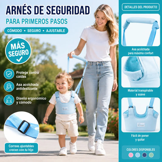 👶🍼 Arnés de Aprendizaje para Caminar | Correa 2 en 1 para Bebés, Cómoda, Transpirable y Anticaídas