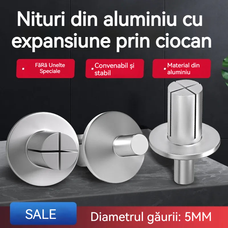 🔥【30% OFF】🧰【100PCS】🔧 Remaches de aluminio con expansión de martillo: ¡fijación rápida y segura sin esfuerzo!🔩