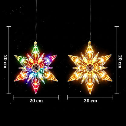 🔥🎁【2 darab 8300 Ft】🎄 Elemes, LED-es karácsonyi ablakvilágítás