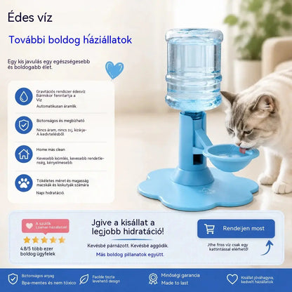 🐾 Automatikus kisállat vízadagoló – Gravitációs önfeltöltő itató kutyáknak és macskáknak
