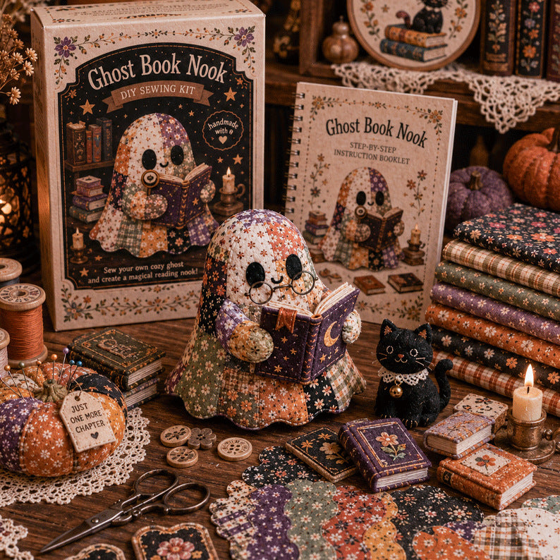 🎁👻Kit de patchwork DIY «Pequeño fantasma acogedor»