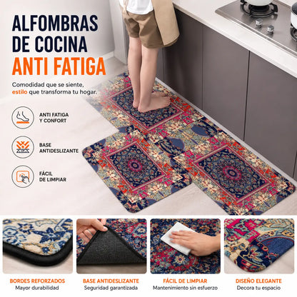 🔥【Compra 1 y llévate 1 gratis】🧽 (40*60 cm + 40*120 cm)✨ Alfombra de cocina de diatomita antideslizante súper absorbente