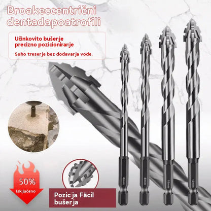 【4+5+6+8+10+12 mm】 | Set ekscentričnih svrdala s 5 žljeba za teške uvjete rada