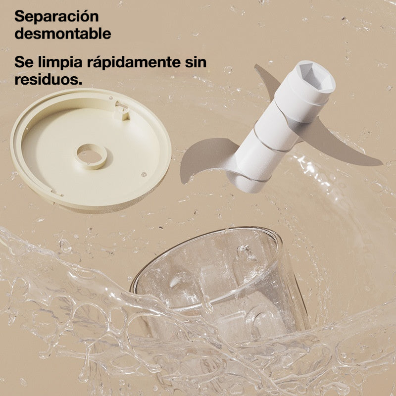 👍👍Mini Picadora Eléctrica de Alimentos Eficiente e Inalámbrica