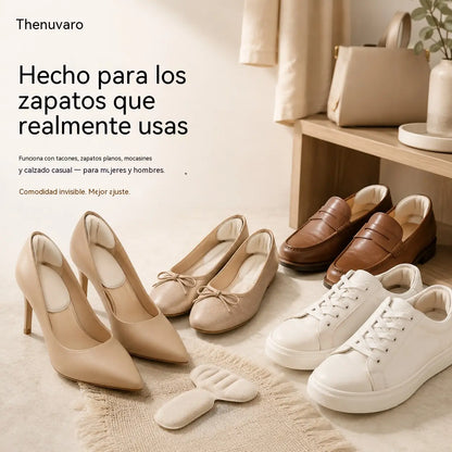 🔥 Paquete de 5 pares | Almohadillas cómodas para el talón – Plantillas acolchadas antideslizantes para un mejor ajuste y comodidad en el talón