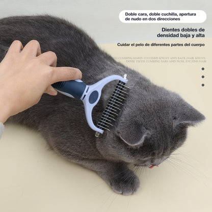 🐕🐈【Compra 1 y llévate 1 gratis】 Peine multifuncional 3 en 1 para desenredar el pelo de mascotas, peine para eliminar el pelo de perros y gatos.