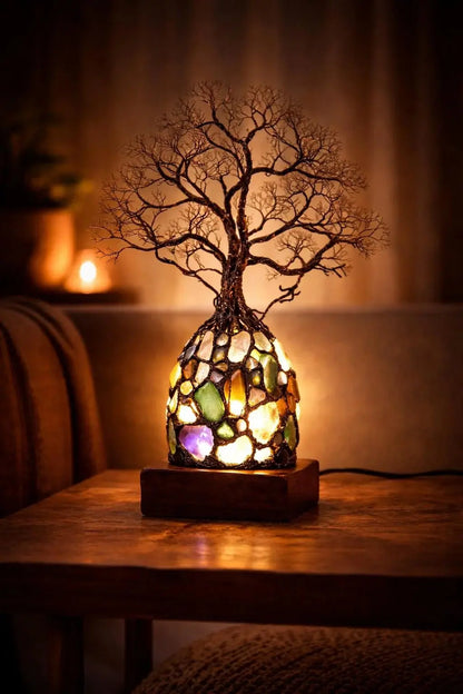 ✨ Aporta energía positiva y paz a tu hogar con esta preciosa lámpara con forma de árbol.