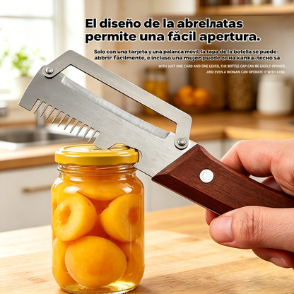✅Compra 1, llévate 1 gratis (dos artículos)🧅🔪 Pelador de cocina multifuncional 3 en 1: ¡Pela, pica verduras, corta carne y abre botellas! 🔥