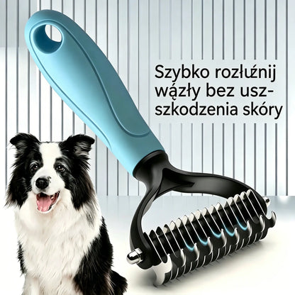 🐾🐱 Kup 1, drugi GRATIS! 2 sztuki tylko za 89 zł! Dwustronna szczotka do usuwania sierści zwierząt ✨