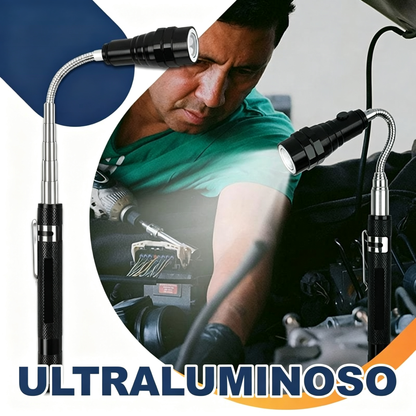 🛠🚗Mágneses autójavító rúd rugalmas teleszkópos szalaggal és LED lámpával 💡