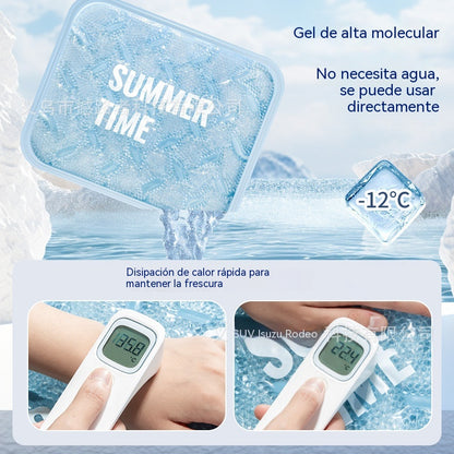 🧊🍃Cojín refrigerante de gel transpirable para el verano, sin necesidad de rellenarlo con agua