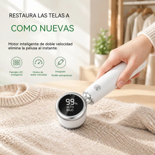 🔋⚡Quitapelusas eléctrico recargable con pantalla digital inteligente