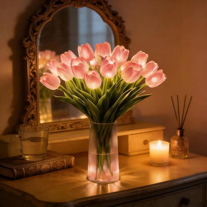 🌷🌷Kytice 15 tulipánů na noční osvětlení